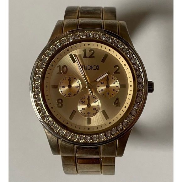 Snap On Rhinestone Gold Watch💎⌚️ - Picture 1 of 12